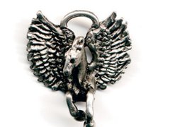 Pandantiv Pegasus, talisman pentru inspiratie, 2.5 cm